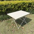 thumbnail image 3 of Mesa de acampada Plegable al aire libre Barbacoa Picnic Senderismo Mesa Aleación de aluminio Ultraligero Cena Escritorio Camping Muebles Suministros JShteea El nuevo, 3 of 7