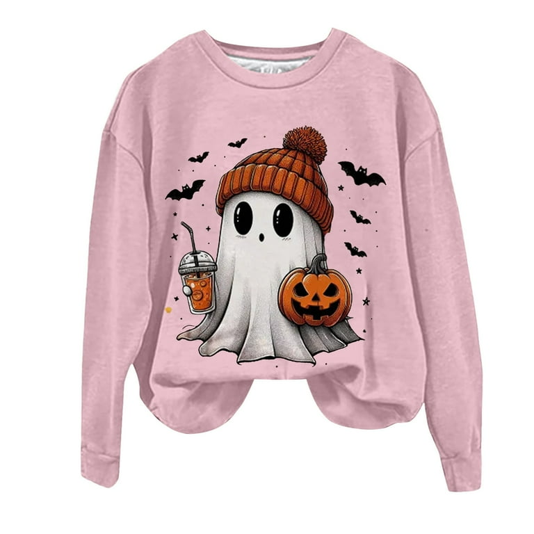 Sweat-shirt D'Halloween Pour Femme - Pull Graphique Fantôme
