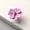 Pink, variant on 4-Pack Colorful Flower Zinc Alloy Cabinet Door Handles - Black and Pink Pulls for Kitchen and Bedroom