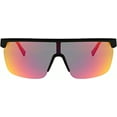 thumbnail image 2 of Hurley Cardrona - HSL1017PS_001, shield sunglass, black frame & purple/red mirror polarized lens + ar coating, 2 of 6