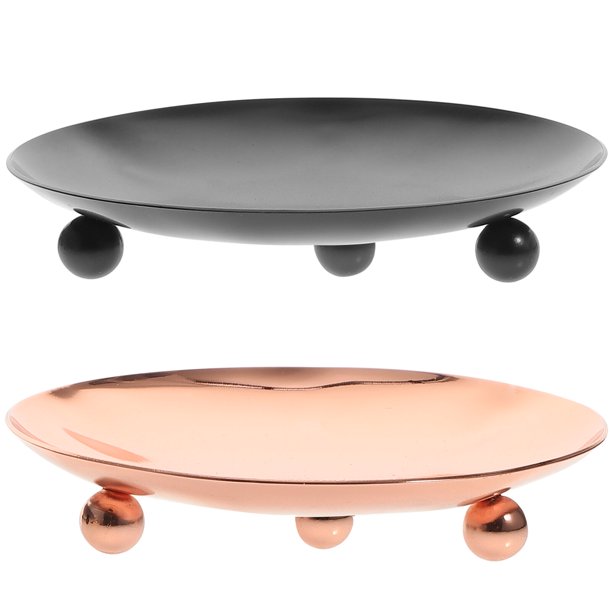2 portavelas de estilo moderno, exquisitas bandejas para velas, portavelas decorativos, suministros para el hogar