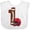 AA-White, variant on Inktastic First Birthday Red Football Helmet Boys or Girls Baby Bib