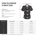 thumbnail image 4 of Yiaed Cartoon Rooster Print Women's T Shirt V-Neck Short Sleeve Shirt Casual Breathable Tee Summer Tops-Medium, 4 of 5