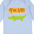 thumbnail image 4 of Inktastic Half Birthday 1/2 Boy Alligator Boys Long Sleeve Baby Bodysuit, 4 of 5