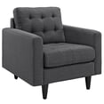 thumbnail image 1 of Modway Empress Fauteuil Rembourré, Gris, 1 of 5