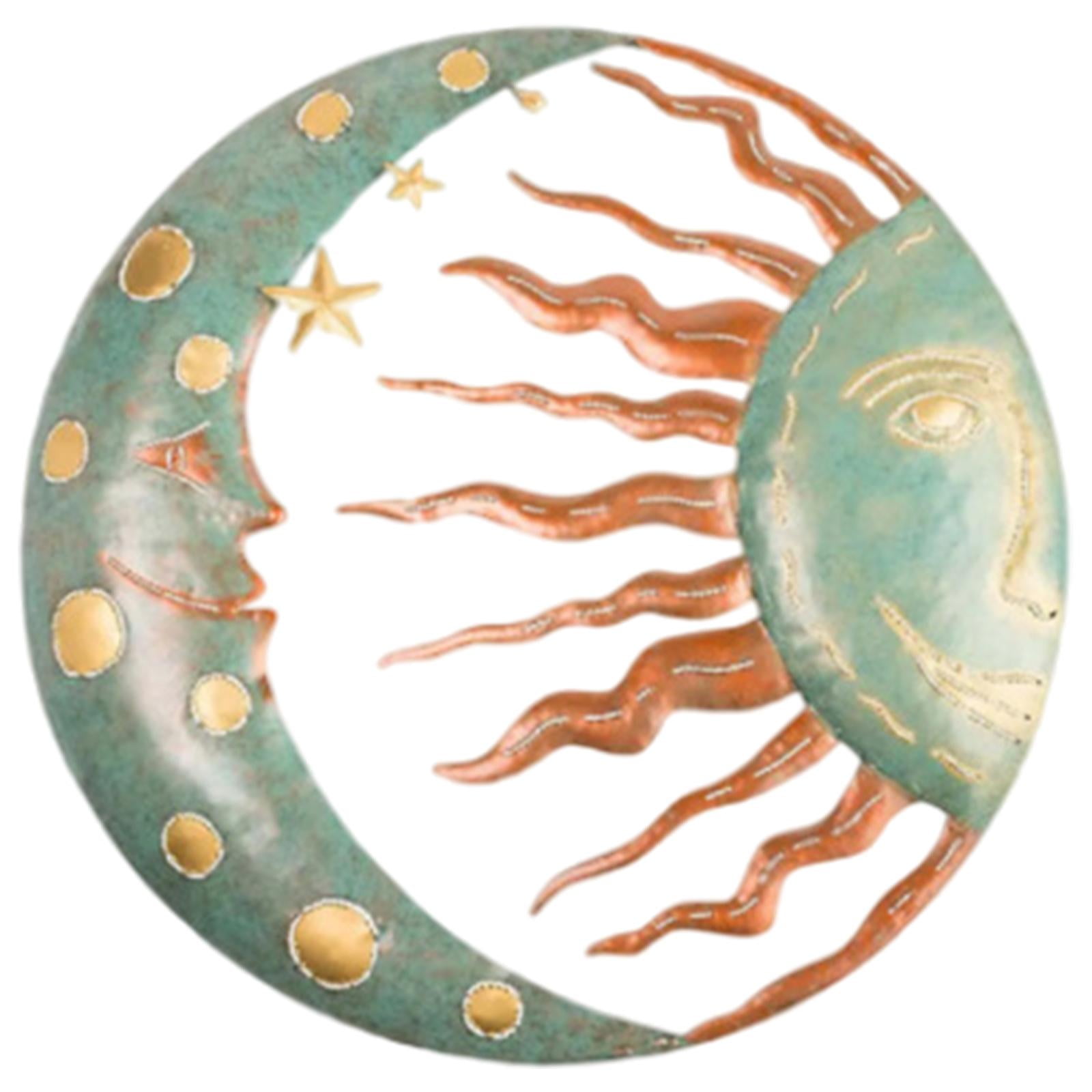 Sun and Art, Garden Wall Hanging Metal Wall Decor for Patio Indoor