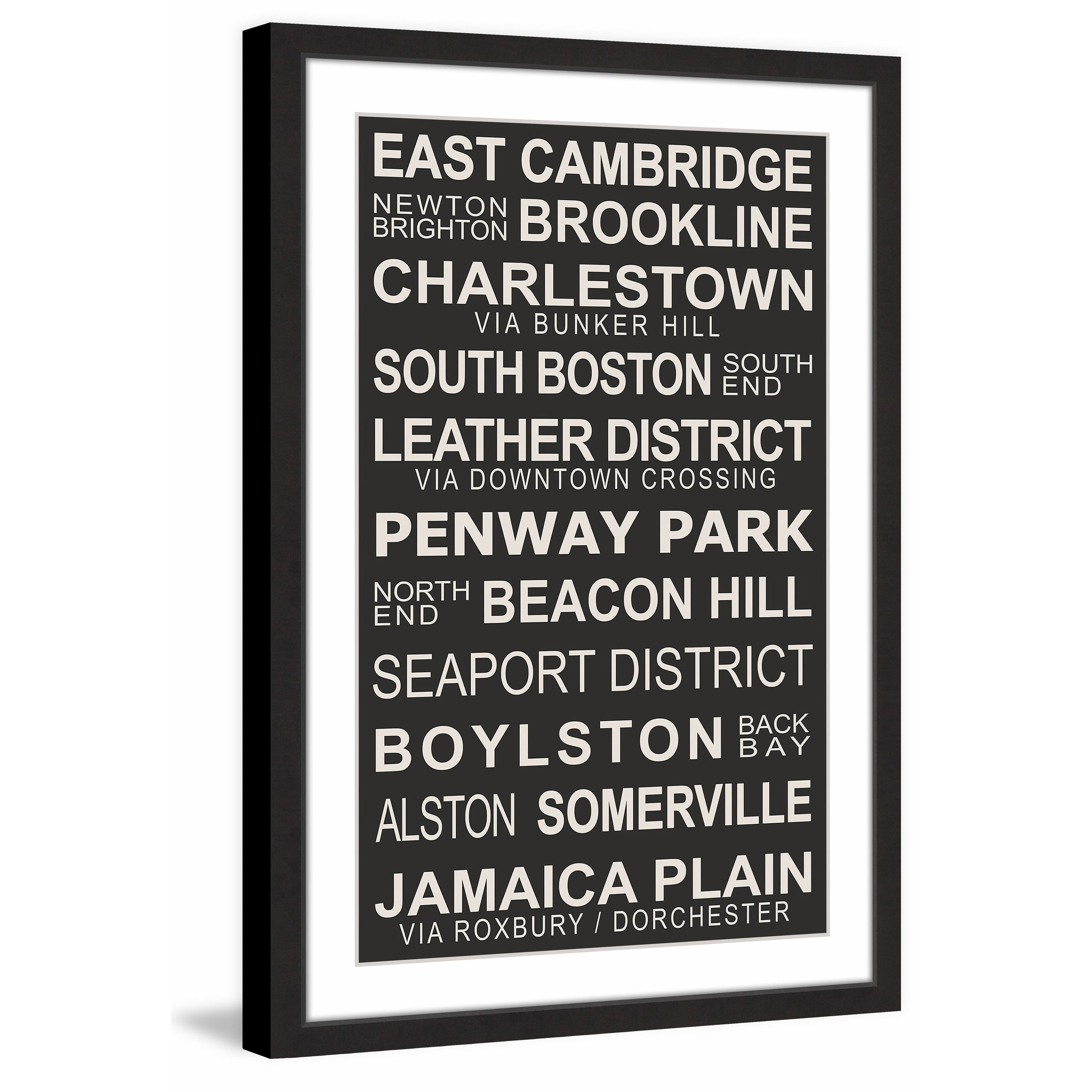 "Boston Suburbs" Framed Painting Print