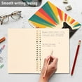 thumbnail image 4 of FORMRS 1-Subject Spiral Notebook 8" x 5" College Ruled 60 Refillable Sheet A5 Hard Cover, 2 Pack, Colorful Black Cat, 4 of 7