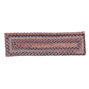 Colonial Mills Naples Braided Stair Treads - Burgundy 8x28 Inch Set Of 4