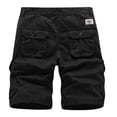 thumbnail image 2 of MSJUHEG Mens Shorts Men'S Shorts Male Solid Color Multi Pocket Zipper Buckle Outdoor Shorts Tooling Shorts Shorts Men Black Xl, 2 of 8