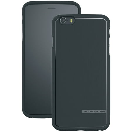 Body Glove Satin Iphone 6 Plus - Iphone 6 Plus - Black - Textured - Satin, Brushed Aluminum, High Gloss