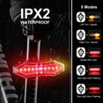 thumbnail image 3 of Bike Turn Signals,Bright Bicycle Turn Signals Front Back IPX5 Waterproof Wireless Remote Control Rear Bike Light USB Rechargeable LED Bike Flashlight for Mountain Bike,Bicycle,Scooter, 3 of 6