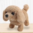 thumbnail image 4 of Cachorro de juguete de peluche, perro electrónico interactivo para mascotas: caminar, ladrar, menear la cola, estirar el animal de compañía para niños Sincero Electrónica, 4 of 5