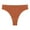 Orange, variant on cfhntfmh Thongs Underwear for Women Seamless Low Waisted Bikini Panties T-Shape Ribbed Breathable Stretch Briefs