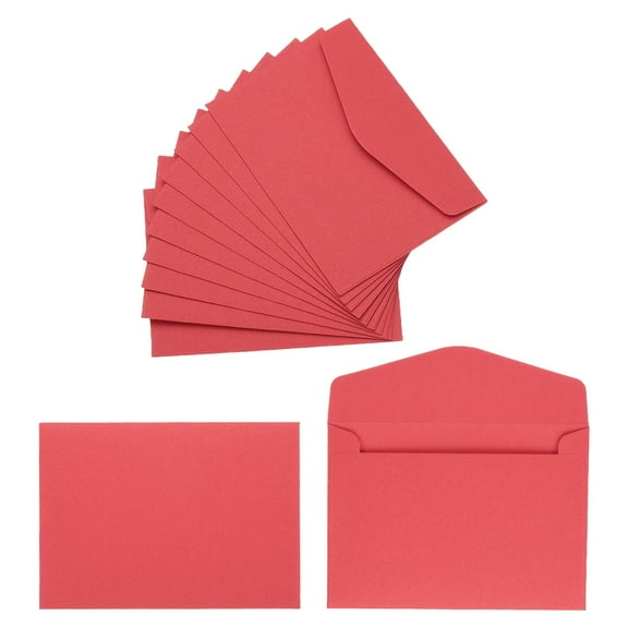 120Pcs Gift Cards Envelopes, Mini Envelopes for Business Mailing, Red