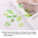 thumbnail image 4 of 200 Pcs Cuentas de Colgante de Acrílico Transparente Hoja Verde 8 con Agujero para Manualidades de Joyería Pulseras, 4 of 7