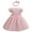 Pink, variant on Odeerbi Infant Toddler Girls Tulle Princess Dress Children's Short Sleeve Lace Bow Satin Dress Birthday Gift Pink