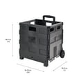 thumbnail image 7 of Simplify Tote & Go Collapsible Utility Cart, Plastic, Black, 16.5" x 14.5" x 15.75", 7 of 7