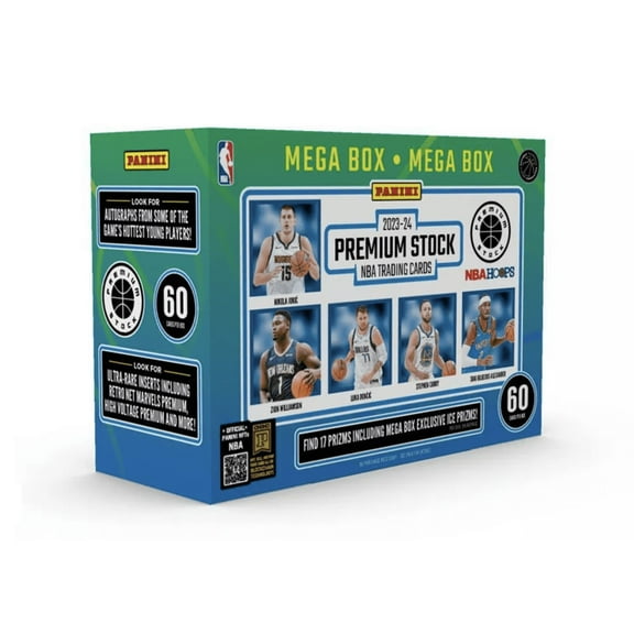 2023-24 Panini NBA Premium Stock Basketball Trading Cards Mega Box