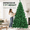 Green & White-7FT, variant on 6ft Artificial Christmas Tree Premium Unlit Hinged Pine with Dense Realistic Branches Holiday Decor and Easy Assembly