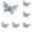 Silver*5, variant on 15-Pack Silver Butterfly Christmas Ornaments, Glitter PVC Hanging Decor with Rhinestones for Tree Wreath and Holiday Craft, 15PCS (Silver)