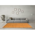 thumbnail image 3 of Ahgly Company Indoor Round Solid Orange Modern Area Rugs, 4' Round, 3 of 4