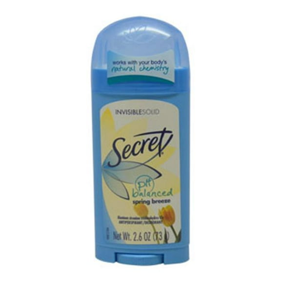 Secret Original Spring Breeze Scent Women's Invisible Solid Ph Balanced Antiperspirant & Deodorant 2.6 Oz (Pack of 6)