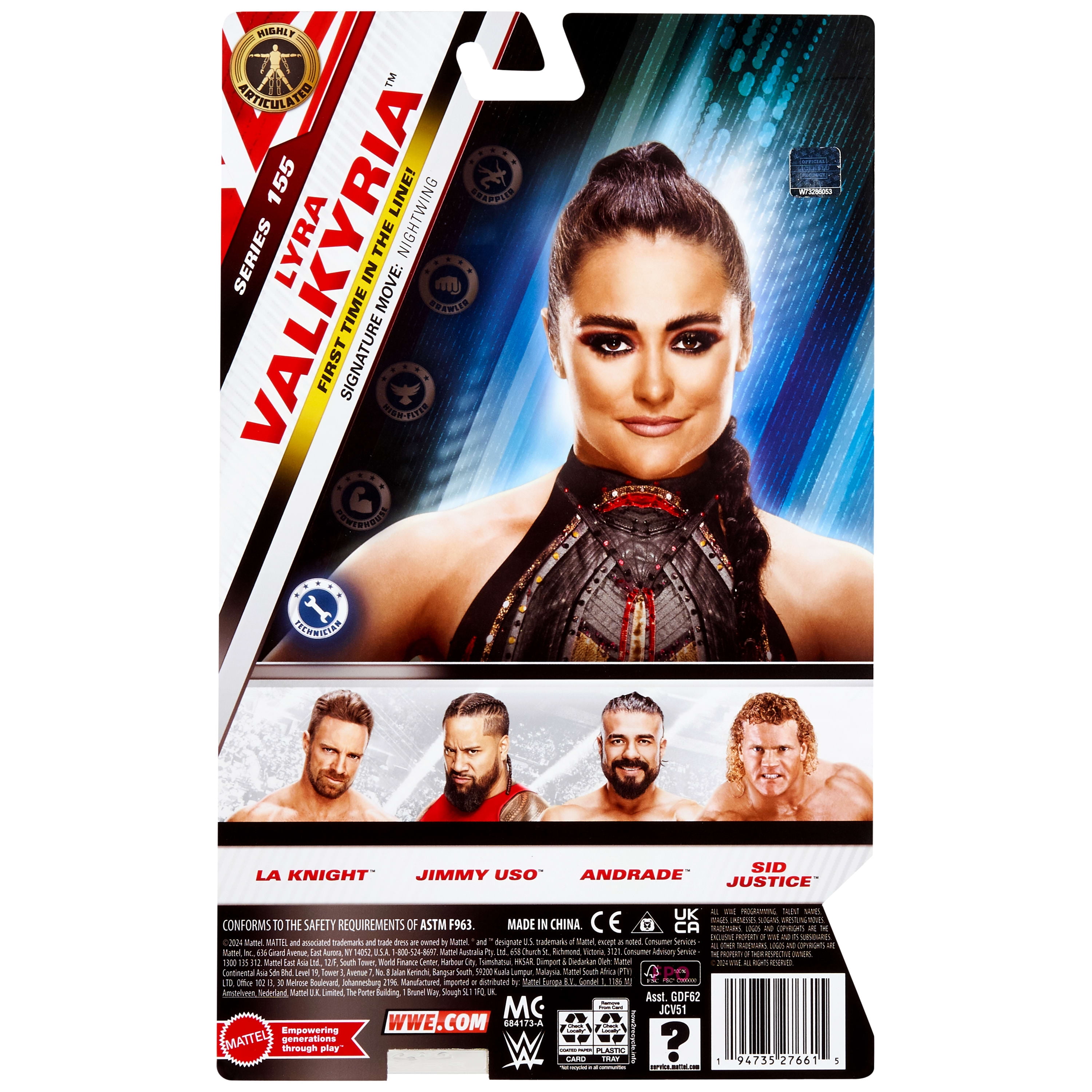 WWE Lyra Valkyria Action Figure, Main Event Series #155 6-inch Collectible Superstar with Articulation