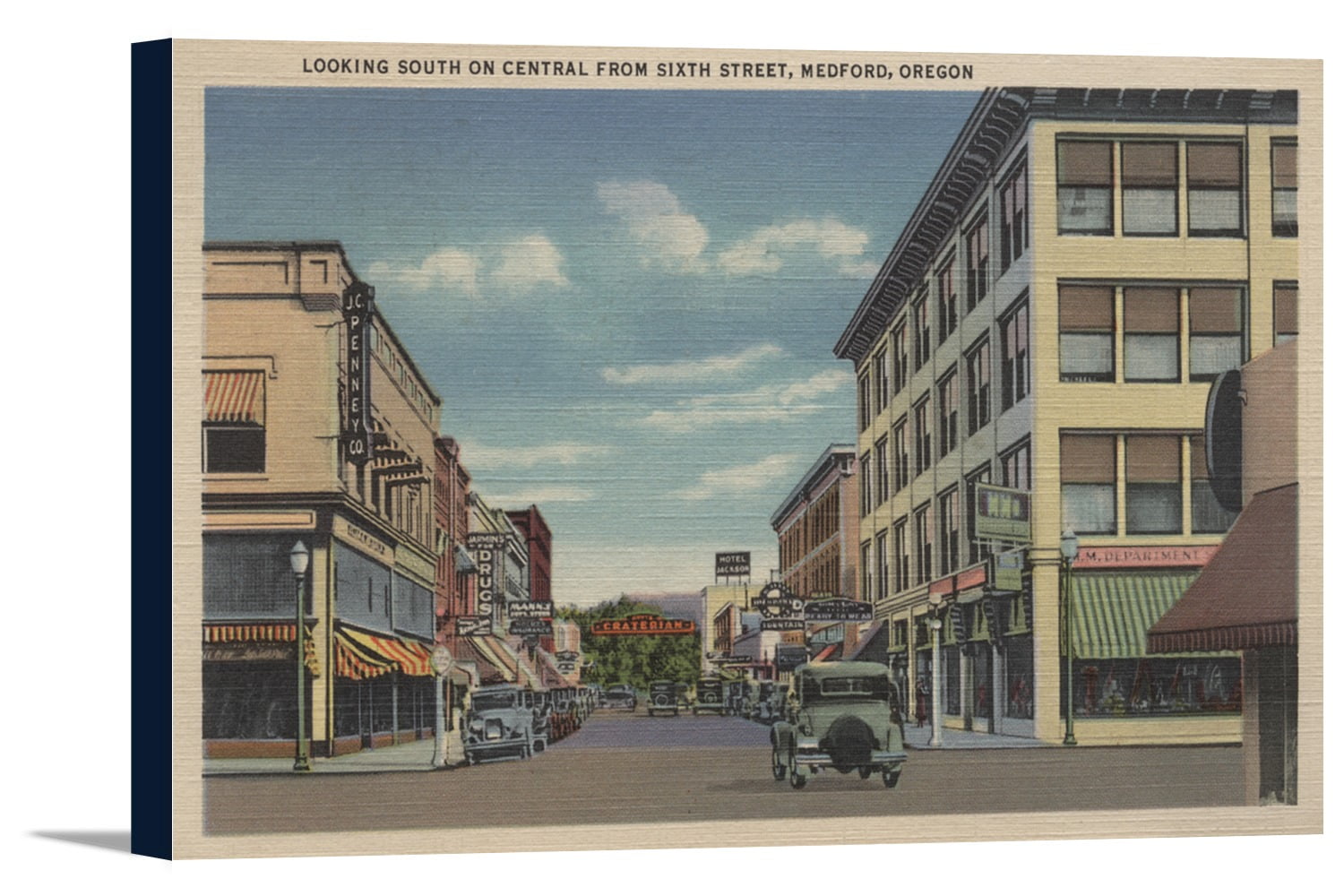 Medford, Oregon Looking South on Central from Sixth (18x11.25 Gallery