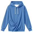 thumbnail image 5 of Y-Sunset Pouch Hoodie for Men, Oversized Dog Pouch Sweatshirts, Pet Carrier Pullover Animal Holder Long Sleeve Tops for Fall Winter Daily Wear, Vacation, Travel, 5 of 5