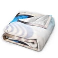 thumbnail image 2 of Kll Fleece Blanket Plush Throw Blanket Butterfly In Blossoms Zen,Soft Fuzzy Cozy Flannel Blanket For Couch Sofa Bed.(40"X30"), 2 of 9