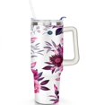 thumbnail image 2 of Modern Oil Painting 40 Oz Tumbler with Handle Lid and Straw, Stainless Steel Double Walled Vacuum Insulated Cup, Cute Birthday Gifts Tumbler for Women Men Friends, 2 of 7