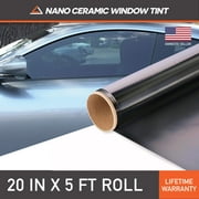 MotoShield Pro Nano Ceramic Window Tint - 20" in x 5' ft Roll + Lifetime Warranty