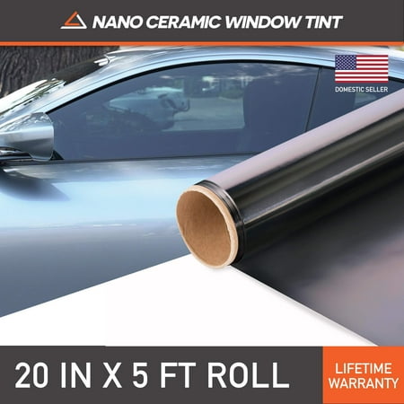 MotoShield Pro Nano Ceramic Window Tint - 20" in x 5' ft Roll + Lifetime Warranty
