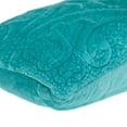 thumbnail image 4 of Nassau Collection 24" Aqua Rectangular Quilted Throw Pillow, 4 of 7