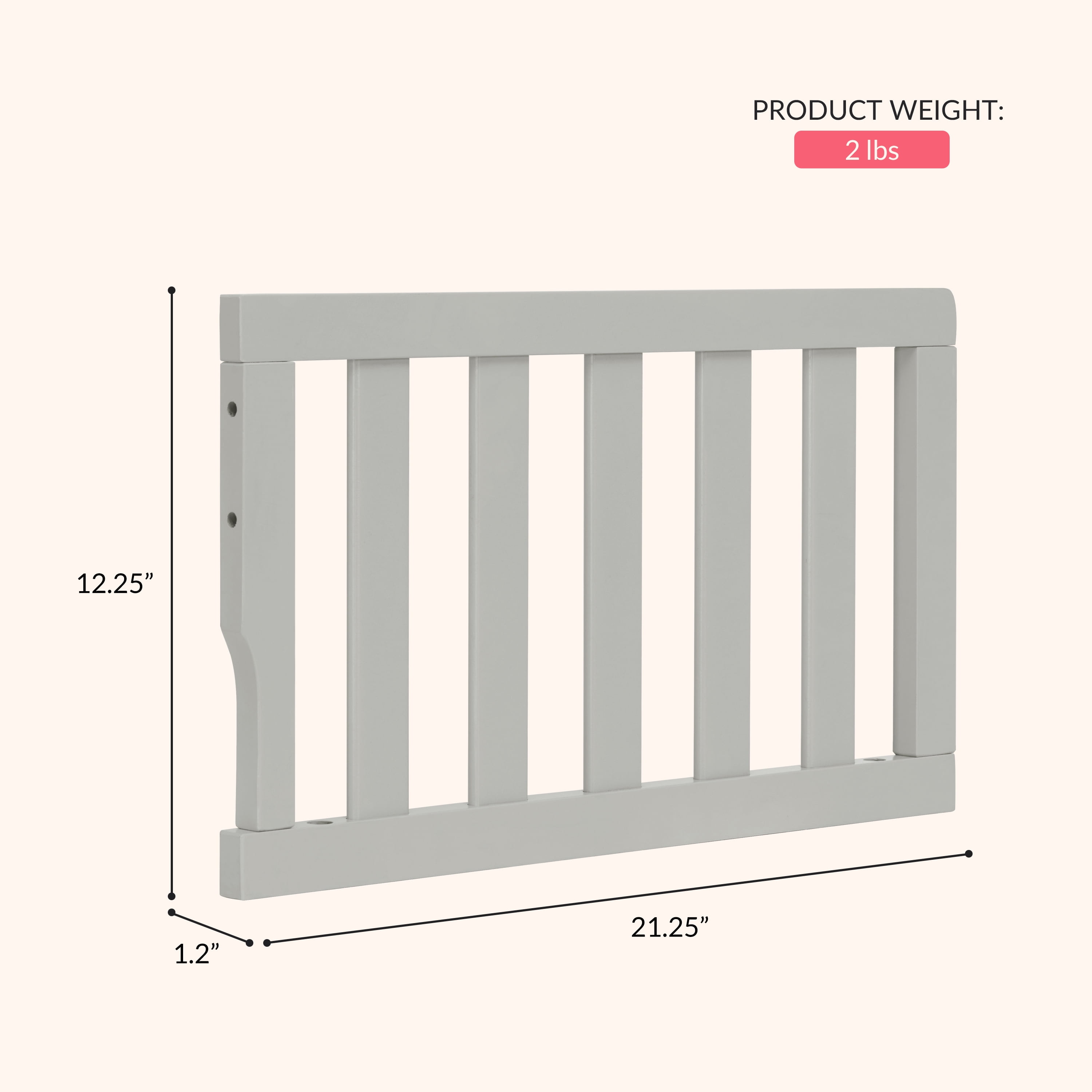 Dream On Me Universal Convertible Crib Toddler Guard Rail