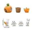 thumbnail image 3 of Desktop Decorations-7Pc Miniature Cake Topper Decorative Fairys Garden Statue Tabletop Decoration Carrot, 3 of 7