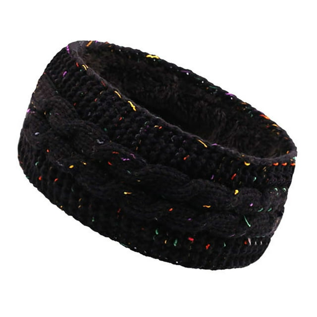 DPTALR Autumn And Winter Pure Color Wool Knitted Hair Band Sports Headband
