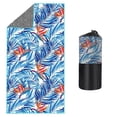thumbnail image 1 of Bolsa de malla con diseño de mandala estilo europeo y americano, bolsa de tela, embalaje, toalla de baño de felpa, toalla de playa con impresión de doble cara, 1 of 5