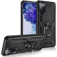 thumbnail image 2 of Grade Drop Impact for Samsung Galaxy S20 FE Case Galaxy S20 FE 5G Case 360 Metal Rotating Ring Kickstand Holder  Heavy Duty Shockproof Case for Galaxy S20 FE Phone Case (Black), 2 of 17