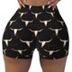 thumbnail image 2 of Fotbe Western Cowboy Shorts Sin Costuras – Shorts Deportivos de Cintura Alta para Mujer, Elásticos para Gimnasio, Yoga, Running o Ciclismo-Large, 2 of 8