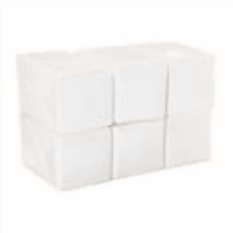 Marathon Embossed 1-Ply White Beverage Napkins, 6 Packs, 3000 Count