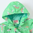 thumbnail image 4 of Herrnalise Child's Hooded Windbreaker Zipper Shirt Cartoon Rainbow Coat Water Proof Jacket Savings !, 4 of 9
