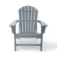 thumbnail image 5 of LuXeo Hampton Gray Poly Outdoor Adirondack Chair, 5 of 14