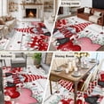 thumbnail image 5 of Valentines Area Rugs 8'x10', Washable Small Throw Rugs for Living Room Patio, Pink Red Love Heart Gnomes Eucalyptus Vintage Indoor Outdoor Rug Non-Slip Low Pile Carpet Runner Reversible Floor Mats, 5 of 8