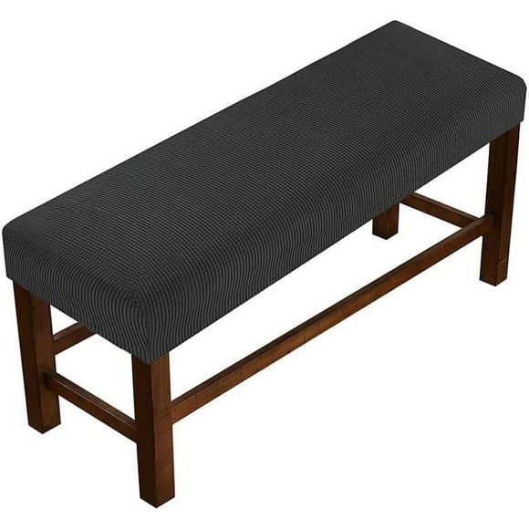XmhyTop Cubierta del asiento del banco, cubierta protectora simple de color sólido, negra, 1 pieza, Código L