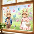 thumbnail image 4 of QuanTara Easter Bunny Static Cling Window Sticker, Double-Sided Electrostatic Decoration for Glass Doors & Windows, Removable Easter Window Decal, 4 of 7