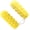Yellow, variant on Spiky Roller Keychain For Stress Relief, Textured Grip Sensory Toy With Vibrant Colors & Portable Design