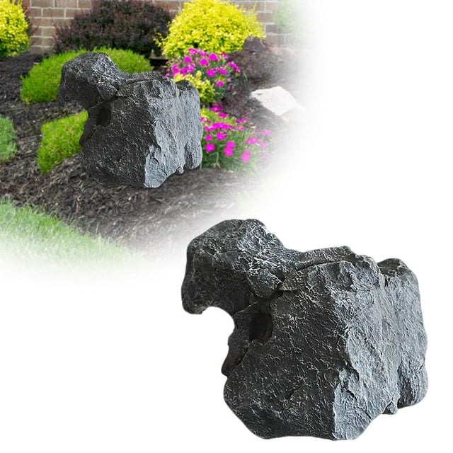 Couvertures Réalistes de Fausses Roche pour l'Aménagement Paysager Extérieur, Roche Décorative Artificielle Légère en Mousse PU Durable, Parfaites pour la Déco de Cour et de Jardin et pour Camoufler le Puits