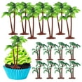 thumbnail image 1 of 16 Uds. Adornos de árbol para cupcakes, adornos tropicales para pasteles, adornos para pasteles de árbol de coco, miniárboles, adornos para cupcakes, decoración de pasteles hawaianos, 1 of 7